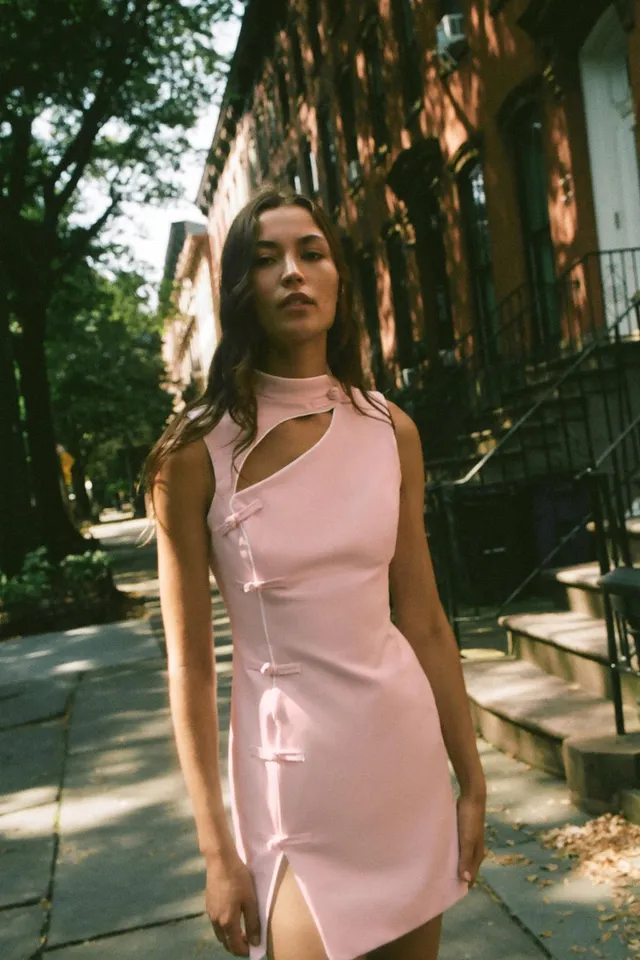 MINI DRESS WITH FROG FASTENING