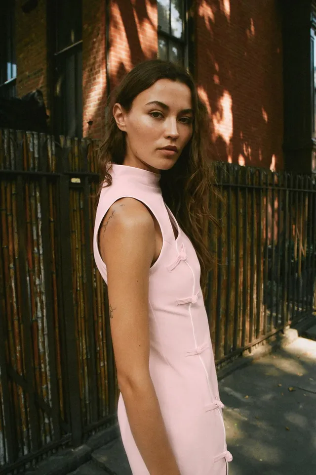 MINI DRESS WITH FROG FASTENING – image 4