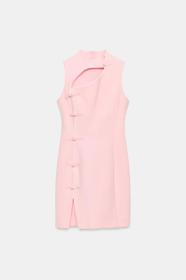 MINI DRESS WITH FROG FASTENING – image 7