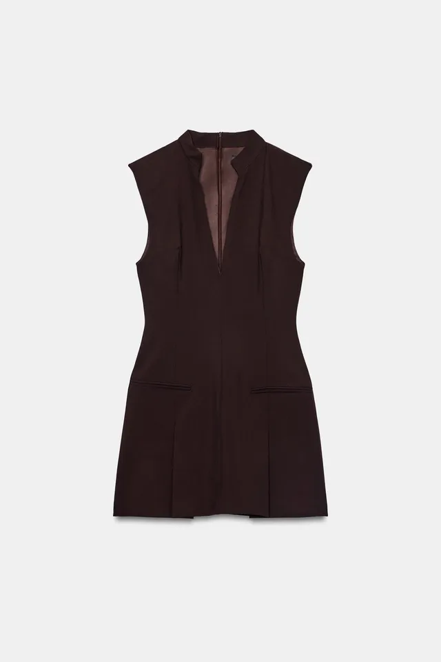 PLEATED SHORT DRESS – image 5