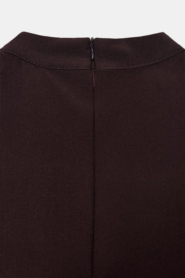 PLEATED SHORT DRESS – image 7