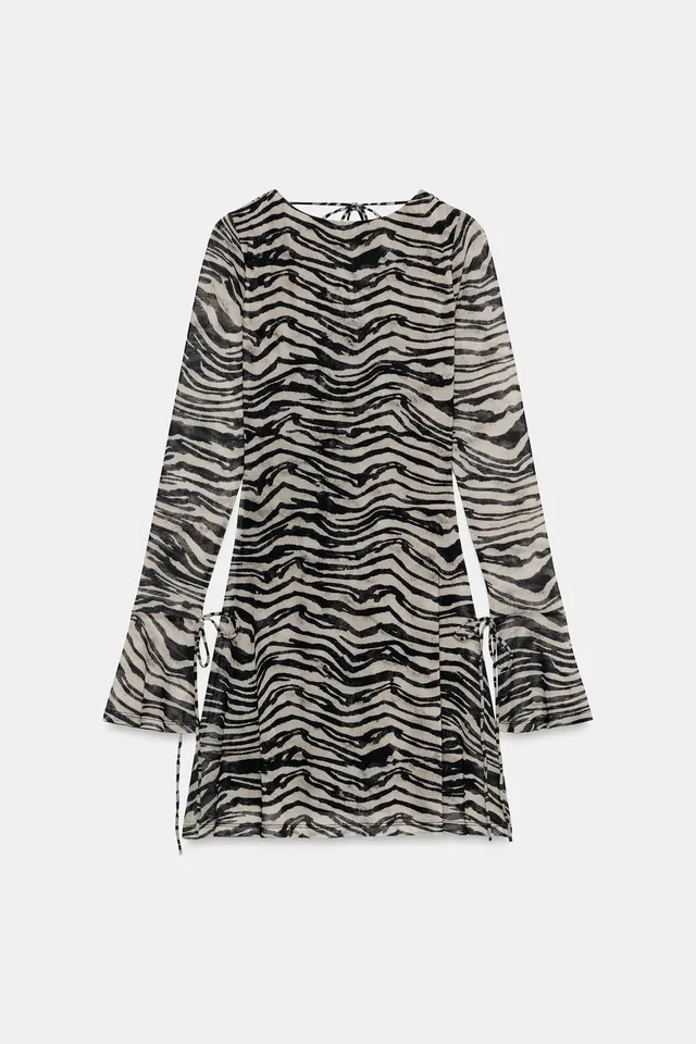 ANIMAL PRINT TULLE DRESS – image 5