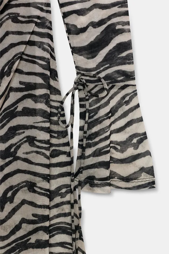ANIMAL PRINT TULLE DRESS – image 7
