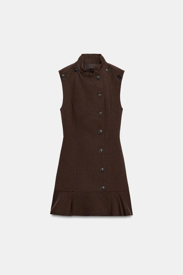 CHECK RULLBE MINI DRESS – image 5