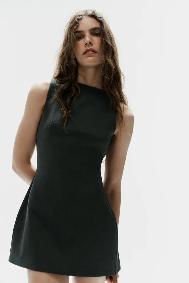 BOAT NECK MINI DRESS – image 2