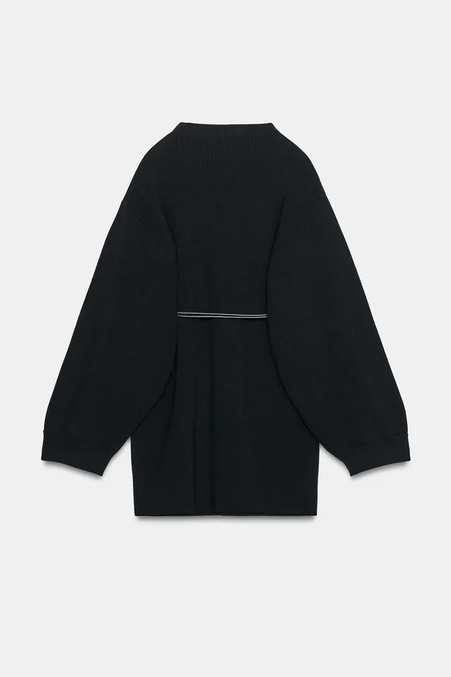 SHORT KNIT DRESS WITH BELT – image 10