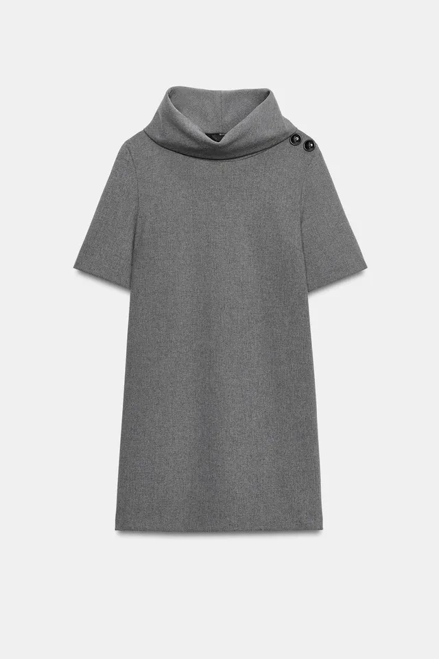 HIGH NECK SHORT DRESS – image 7