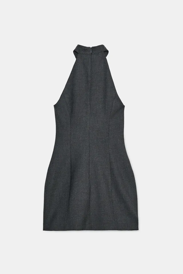 MINI HALTER DRESS WITH BOWS – image 6