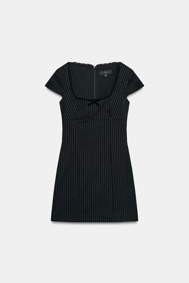 MINI STRIPED DRESS WITH BOW – image 6