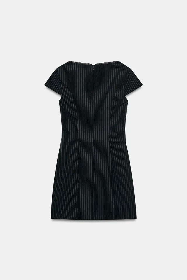 MINI STRIPED DRESS WITH BOW – image 7