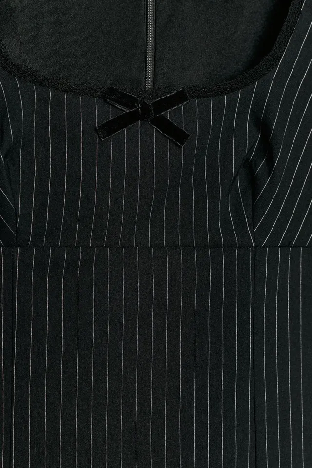 MINI STRIPED DRESS WITH BOW – image 8
