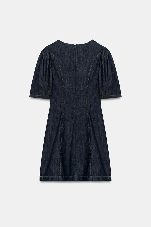 Z1975 DENIM MINI DRESS WITH FROG FASTENING – image 8