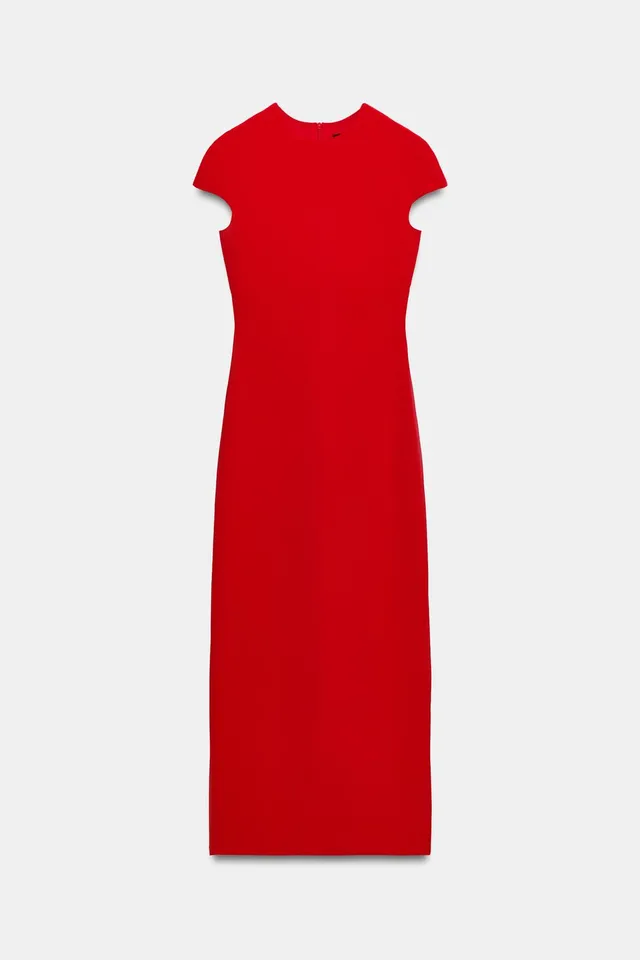 SHORT SLEEVE MIDI DRESS – image 7