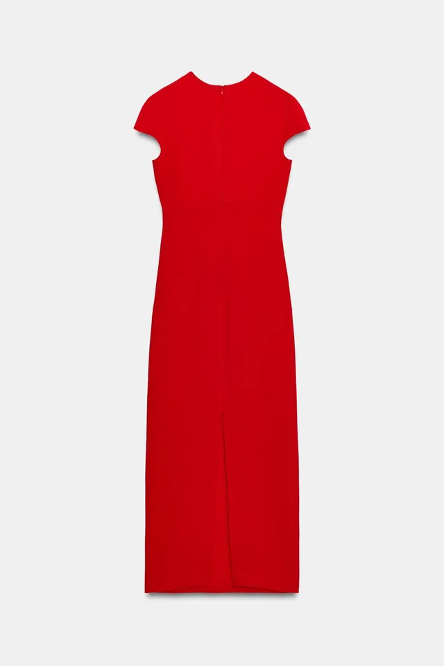 SHORT SLEEVE MIDI DRESS – image 8