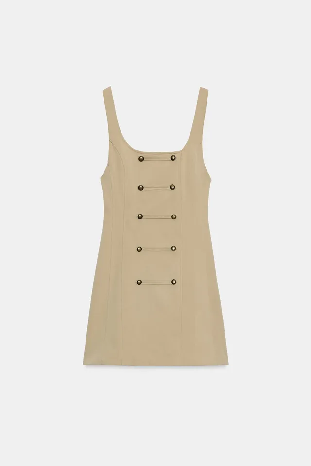 BUTTON MINI DRESS – image 4