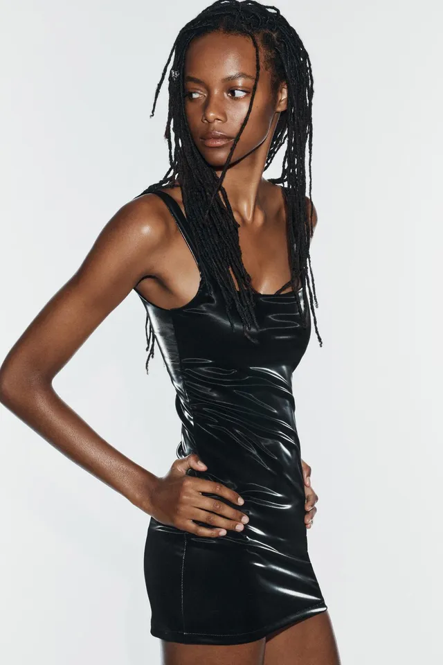 SHIMMER EFFECT MINI DRESS – image 4
