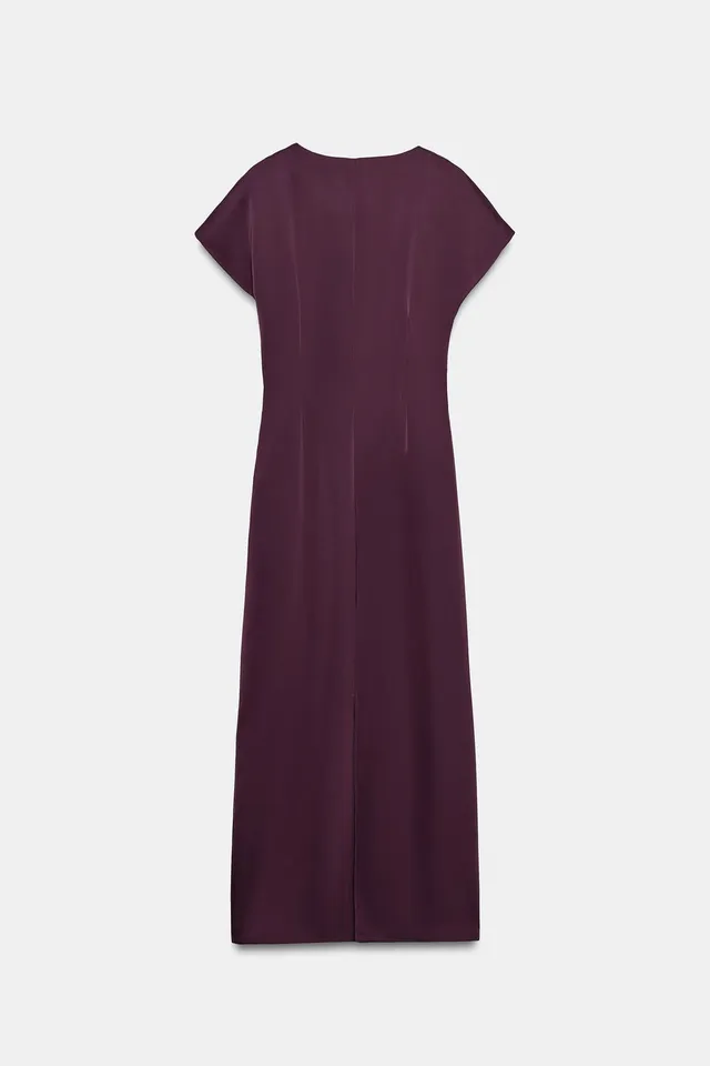 DRAPED MIDI DRESS – image 7