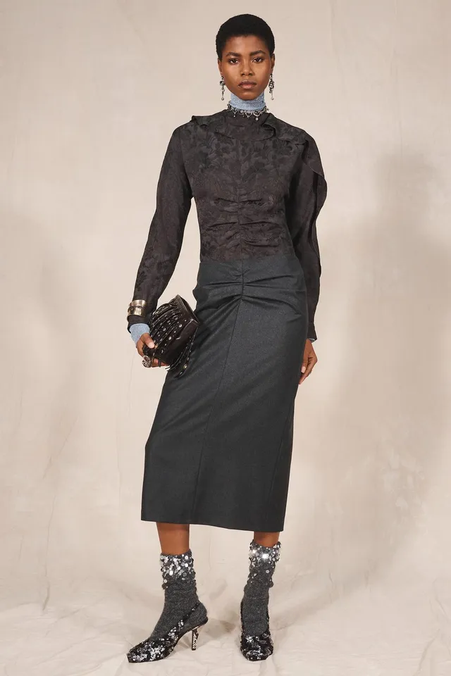 LIMITED EDITION JACQUARD COMBINED DRESS