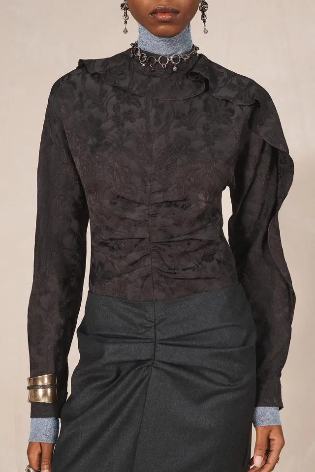 LIMITED EDITION JACQUARD COMBINED DRESS – image 2