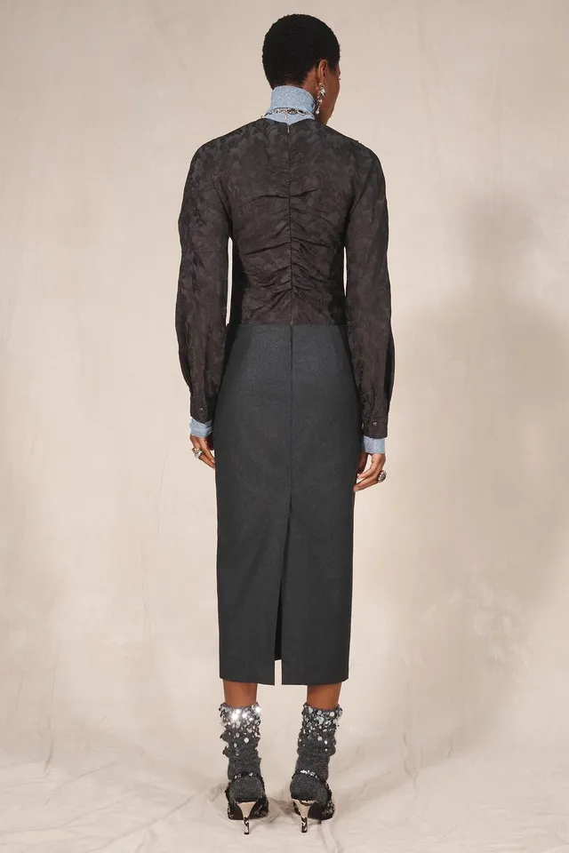 LIMITED EDITION JACQUARD COMBINED DRESS – image 5
