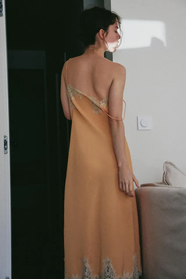 LACE MIDI CAMISOLE DRESS – image 3