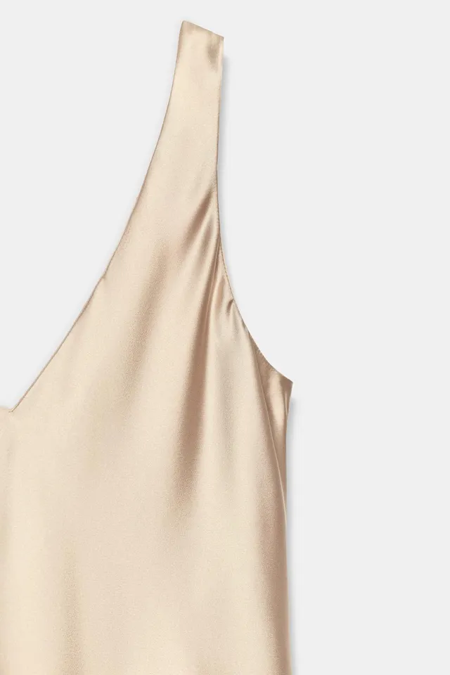 SATIN MIDI DRESS – image 10