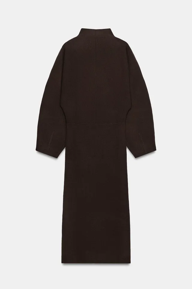 HIGH NECK LONG KNIT DRESS – image 7