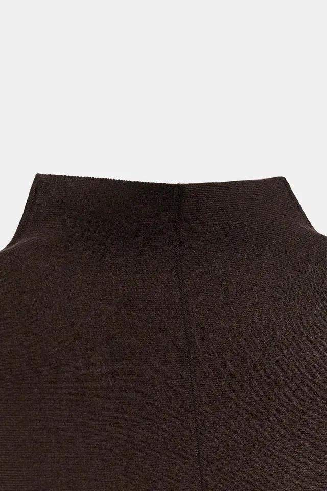 HIGH NECK LONG KNIT DRESS – image 8