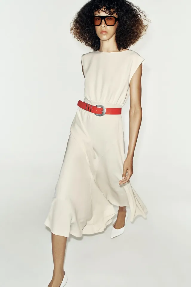 CREPE MIDI DRESS