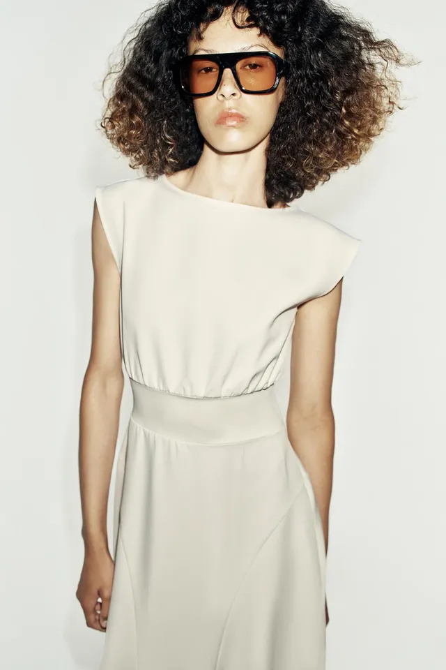 CREPE MIDI DRESS – image 2