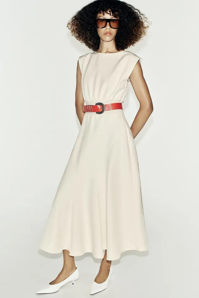 CREPE MIDI DRESS – image 4