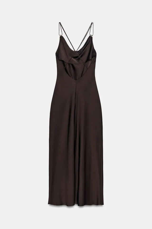 SATIN CAMISOLE DRESS – image 6