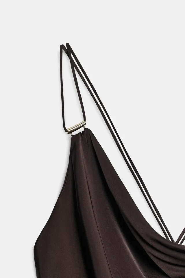 SATIN CAMISOLE DRESS – image 7