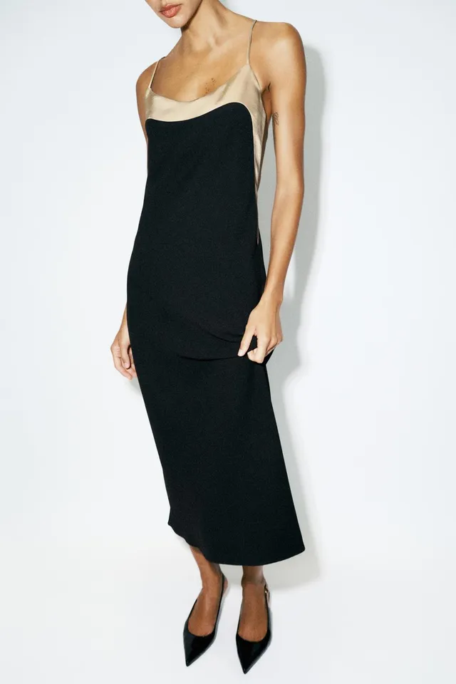 CONTRAST CAMISOLE DRESS – image 2