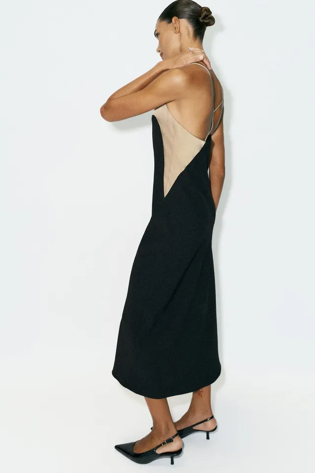 CONTRAST CAMISOLE DRESS – image 4