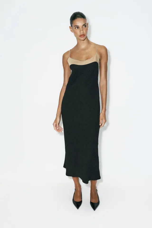 CONTRAST CAMISOLE DRESS – image 5
