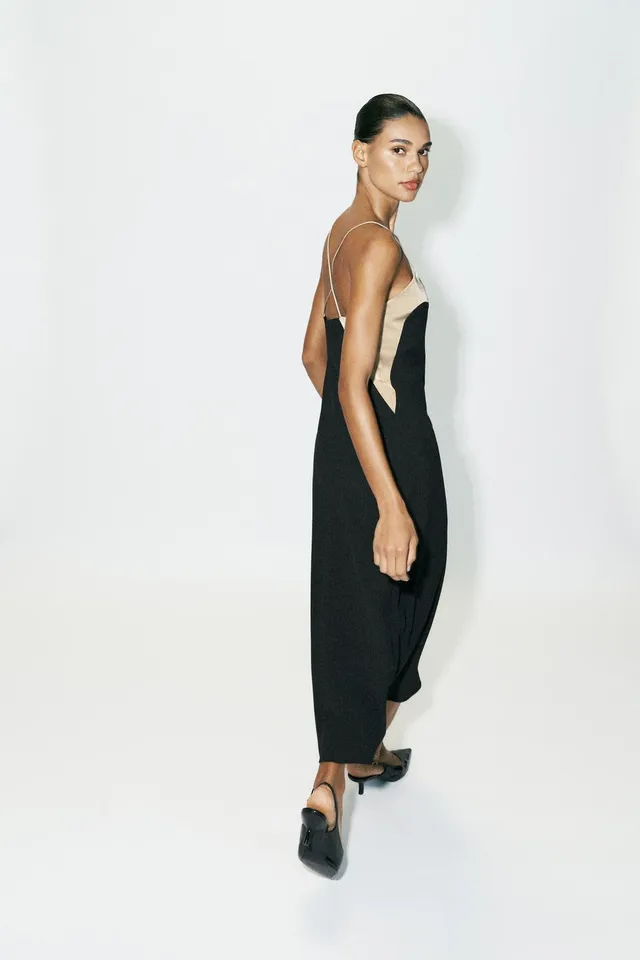 CONTRAST CAMISOLE DRESS – image 6