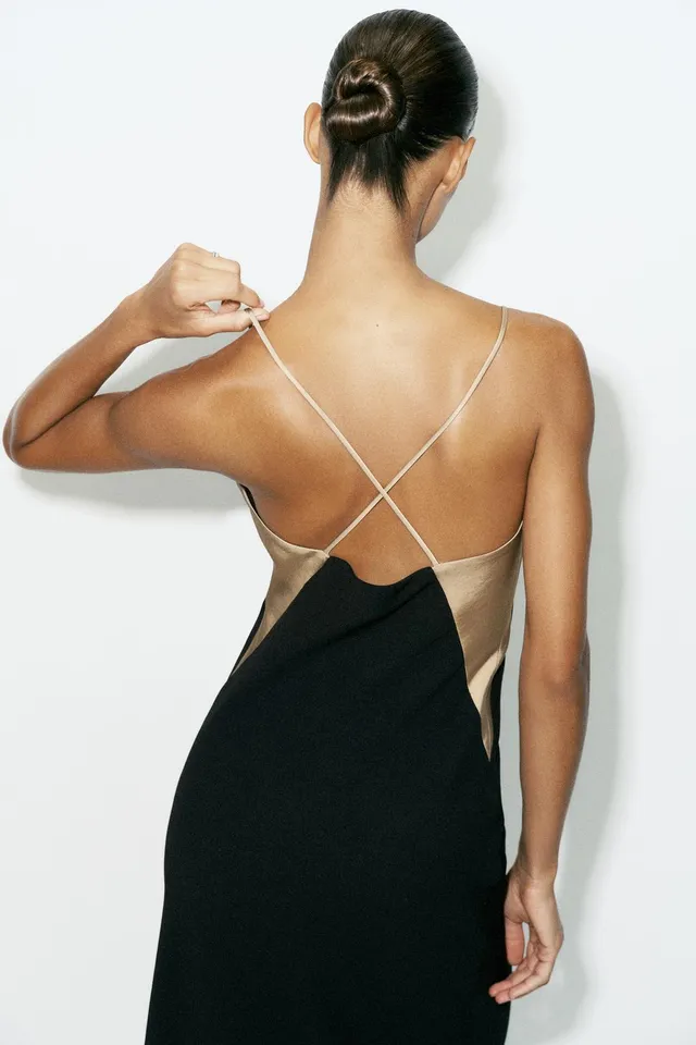 CONTRAST CAMISOLE DRESS – image 7