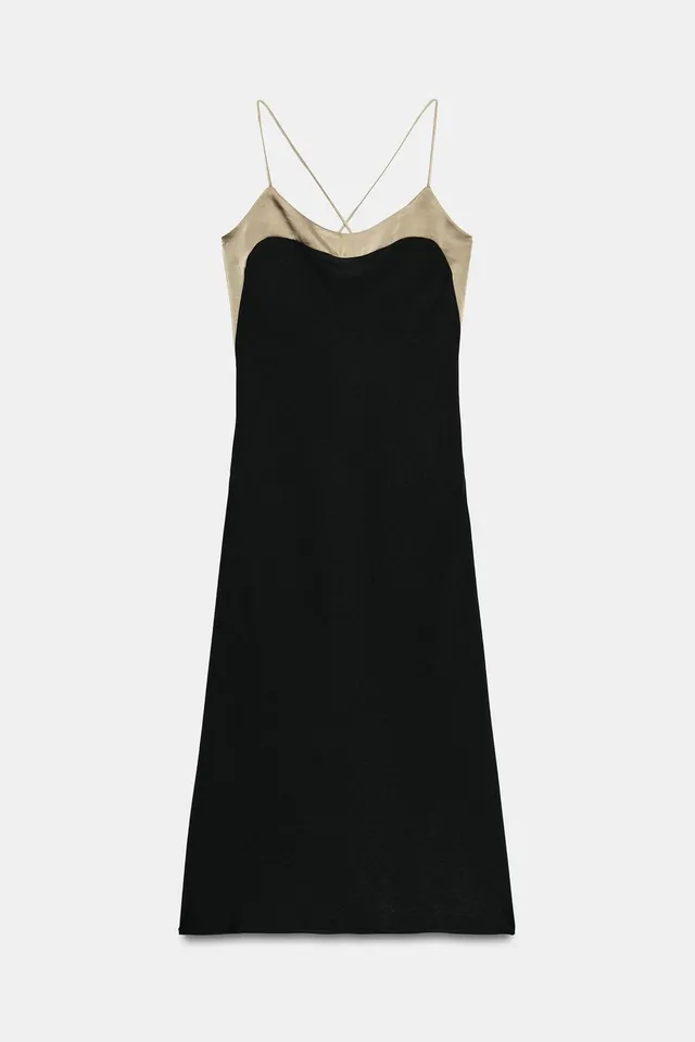 CONTRAST CAMISOLE DRESS – image 8