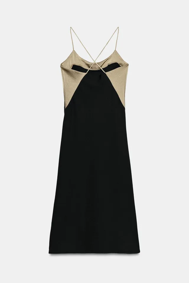 CONTRAST CAMISOLE DRESS – image 9
