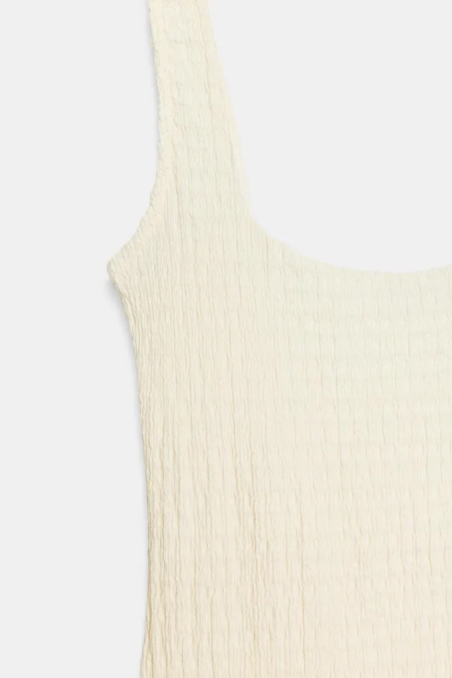 TEXTURED MIDI DRESS – image 6