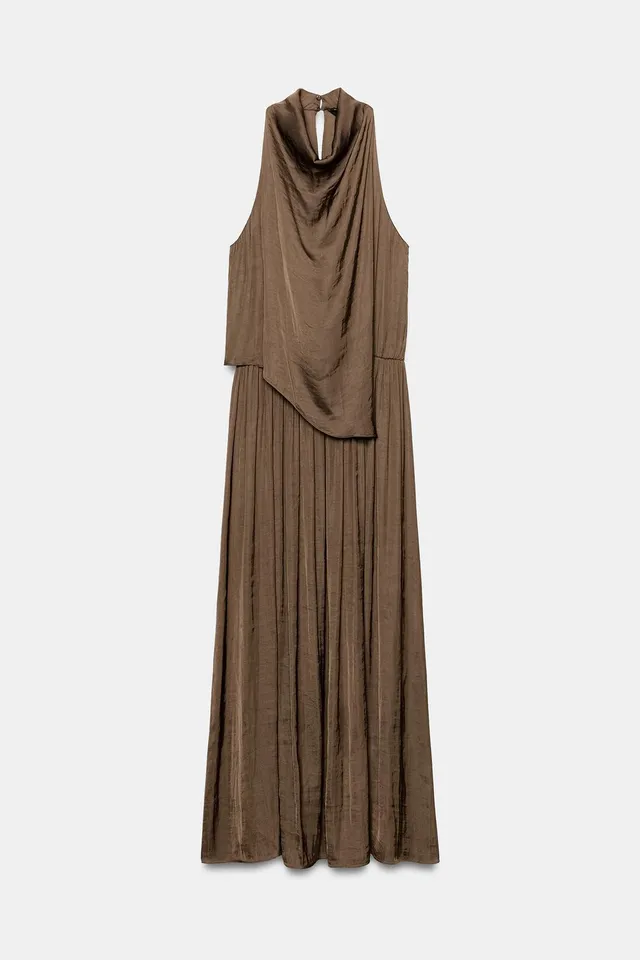 SATIN MIDI DRESS – image 6