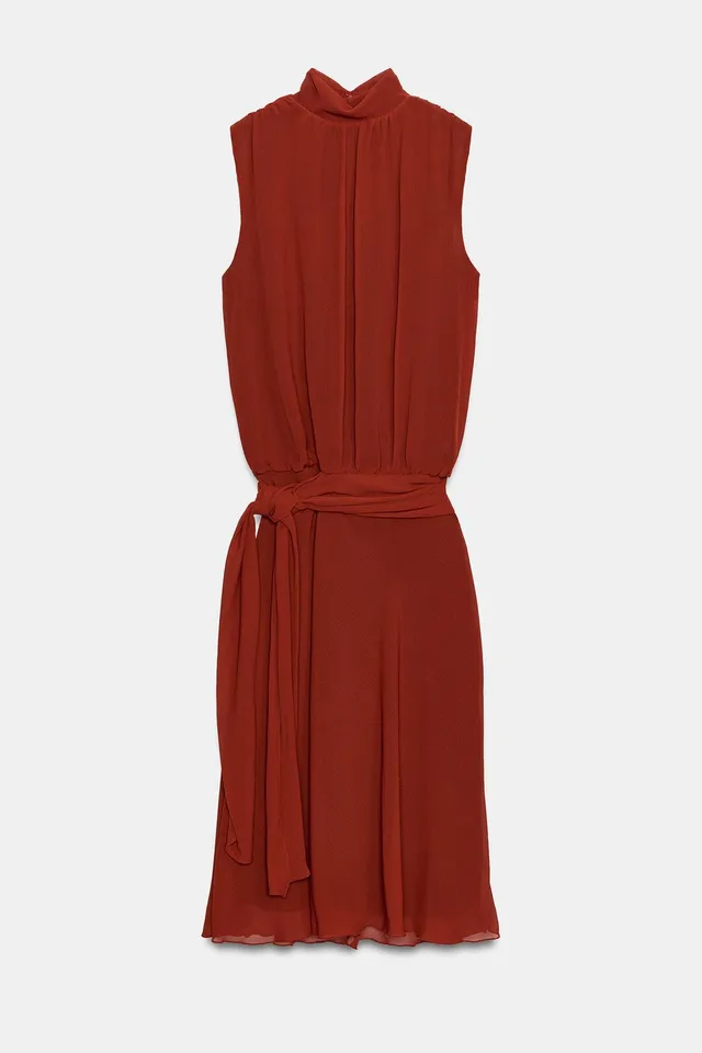 MIDI DRESS WITH KNOT – image 7