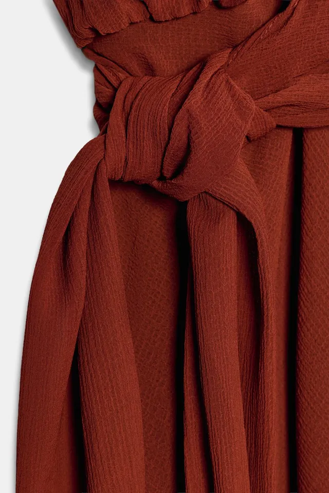 MIDI DRESS WITH KNOT – image 9