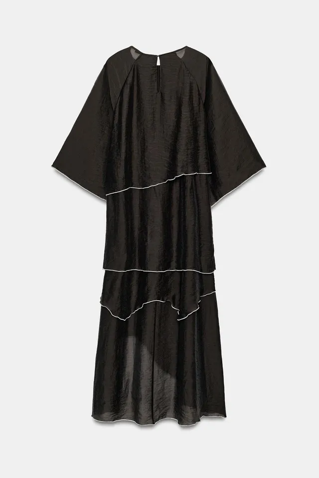 RUFFLED MIDI DRESS – image 10