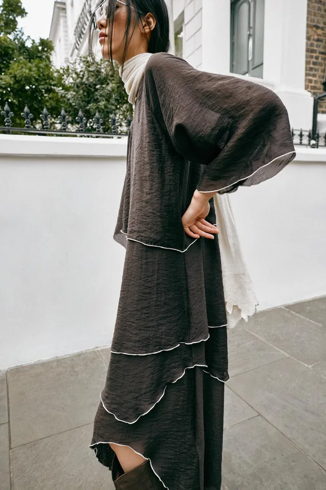 RUFFLED MIDI DRESS – image 6