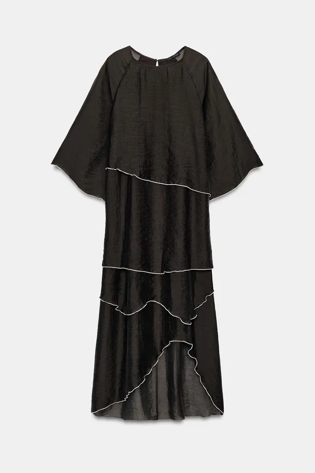 RUFFLED MIDI DRESS – image 9