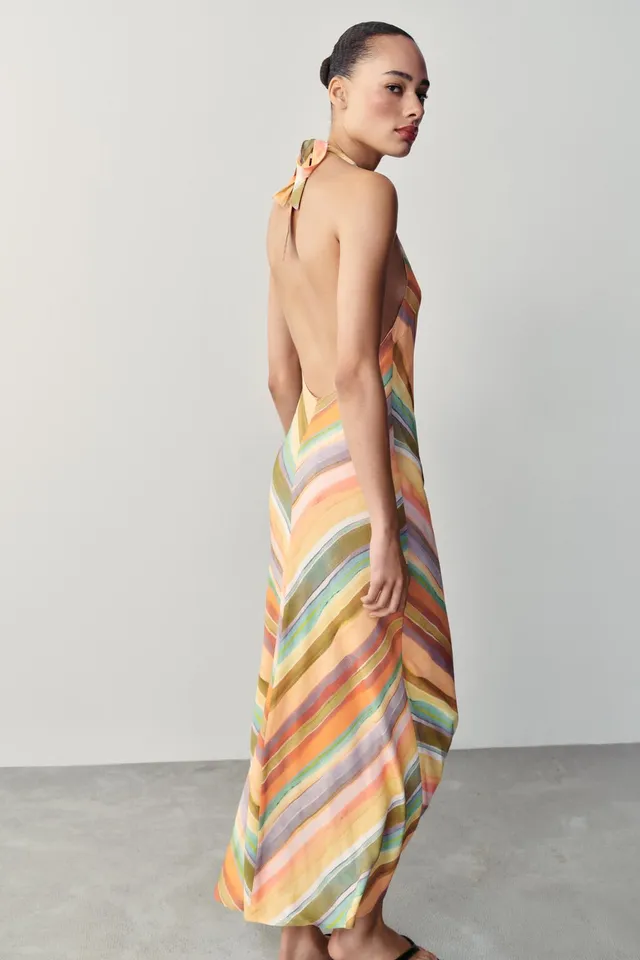 STRIPED LONG DRESS – image 6