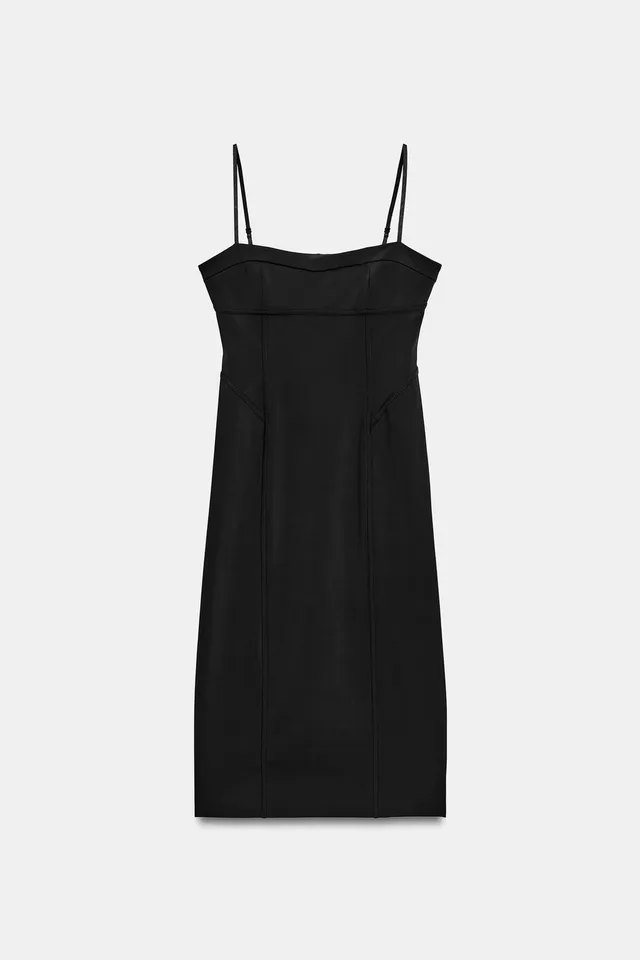 MIDI DRESS WITH SEAM DETAILS – image 5