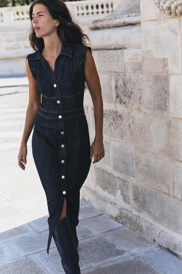 Z1975 MIDI DENIM DRESS – image 2